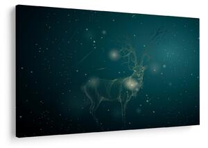 Tablou - Cerb magic noaptea (90x60 cm)