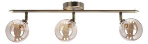 Plafonieră în culoarea bronz cu abajur din sticlă ø 10 cm Rodia – Candellux Lighting