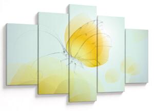 Tablou - Fluturele galben (150x105 cm)