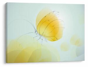 Tablou - Fluturele galben (70x50 cm)