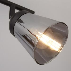 Searchlight Spot tavan Classy 2 becuri, reglabil, Negru, Camera de zi / sufragerie, Metal, Modern