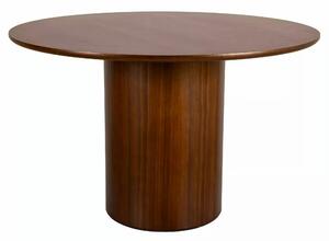 Masă RONDO, nuc, furnir/MDF, Ø120x76 cm