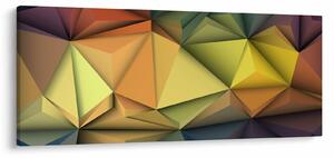 Tablou - Abstracție 3D poligonală (120x50 cm)
