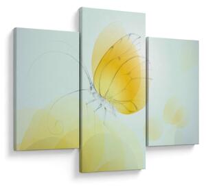 Tablou - Fluturele galben (90x60 cm)