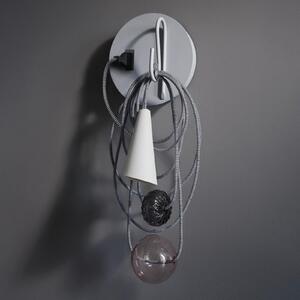 Foscarini Filo LED, Amethyst Queen, Gri, Camera de zi / sufragerie, Metal, Design