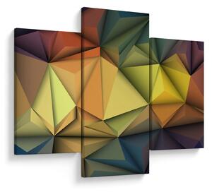 Tablou - Abstracție 3D poligonală (90x60 cm)