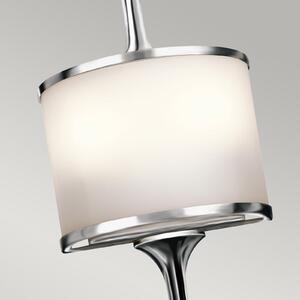 KICHLER Aplică perete LED Mona IP44 h=55,9cm crom lustruit, Metalic, Camera de zi / sufragerie, Metal