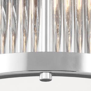 FEISS Plafonieră cu LED Paulson IP44 cromat Ø 27,9 cm, Metalic, Camera de zi / sufragerie, Metal