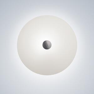 Foscarini Bit 3 aplică de perete, alb, Alb, Camera de zi / sufragerie, Sticlă, Design