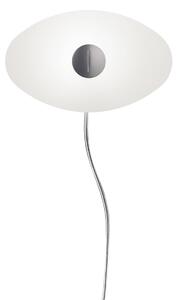 Foscarini Bit 2 aplice de perete din sticlă, alb, Alb, Camera de zi / sufragerie, Sticlă, Design