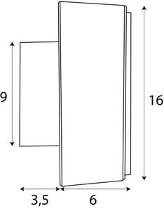 MaxLight Lipari lampă de perete 1x6 W transparent-auriu W0358
