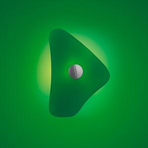 Foscarini Bit 4 aplică perete, difuzor sticlă ver., Verde, Camera de zi / sufragerie, Sticlă, Design