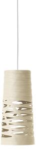 Foscarini Tress mini lampă suspendată, gri, reglabil, Bej, Camera de zi / sufragerie, Design