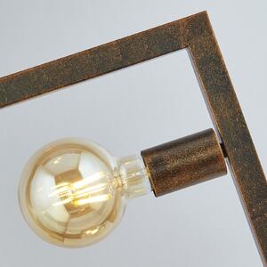 Searchlight Lampă de podea Rustic, maro ruginiu, Maro / Rugină, Camera de zi / sufragerie, Metal, Vintage