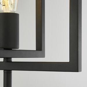 Searchlight Lampă de masă Squares, negru, Negru, Camera de zi / sufragerie, Metal, Modern