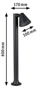 Paulmann Train bornă luminoasă GU10 orientabilă, Negru, Metal, Modern