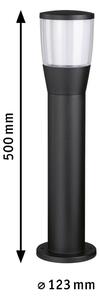 Paulmann Bako bornă luminoasă E14 360 grade, Negru, Metal, Modern