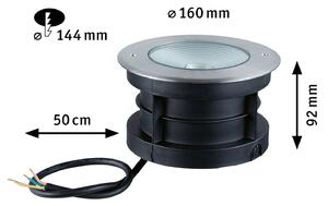 Paulmann Vanea LED cu LED-uri, IP67, Ø 16cm, Metalic, Metal, Modern, Corpuri de iluminat încastrate rotunde