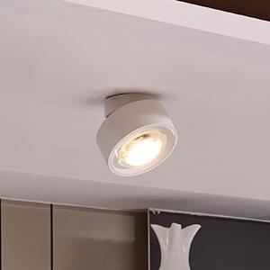 Arcchio plafonieră LED Rotari, 1 bec, alb, mobilă, reglabil, Alb, Camera de zi / sufragerie, Metal, Modern