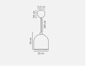 Nordlux Gaston lampă suspendată 1x40 W albastru 2412653006