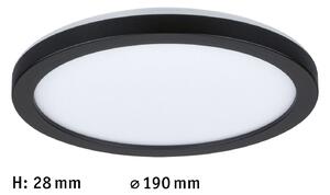 Paulmann Atria Shine Panel on/off negru 840 Ø19cm, Negru, Camera de zi / sufragerie, Plastic, Modern