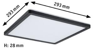 Paulmann Atria Shine Panel on/off negru 840 29x29, Negru, Camera de zi / sufragerie, Plastic, Modern