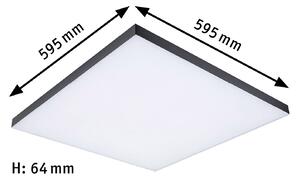 Paulmann Velora Rainbow Panel 60x60cm negru RGBW, reglabil, Negru, Camera de zi / sufragerie, Metal, Modern
