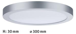 Paulmann Abia panou LED Ø 30 cm 4.000K crom, Gri, Camera de zi / sufragerie, Plastic, Modern