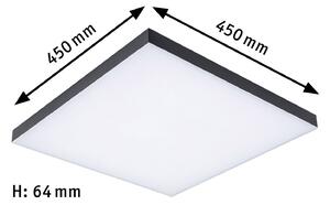 Paulmann Velora Rainbow Panel 45x45cm negru RGBW, reglabil, Negru, Camera de zi / sufragerie, Metal, Modern