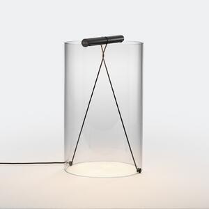 FLOS To-Tie T2 lampă de masă LED, negru, reglabil, Transparent, Camera de zi / sufragerie, Sticlă, Design