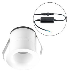 EVN Noblendo LED plafonieră încastrată albă Ø 5,5 cm, reglabil, Alb, Camera de zi / sufragerie, Metal, Modern, Corpuri de iluminat încastrate rotunde