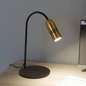 Top Light Neo! Table lampă de masă LED dimabilă alamă/negru, reglabil, Auriu / Alamă, Studiu / Birou, Metal, Modern