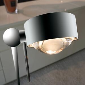 Top Light Lampă de podea mobilă PUK FLOOR, crom mat, Gri, Camera de zi / sufragerie, Metal, Design