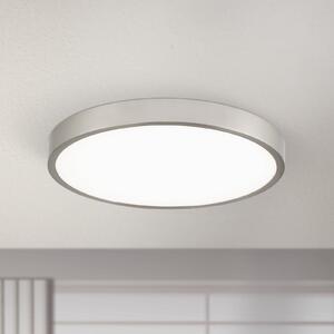 ORION Plafonieră Bully LED, nichel mat, Ø 28 cm, Metalic, Camera de zi / sufragerie, Metal, Modern
