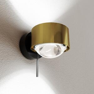 Top Light Puk! 80 Wall spot LED lentile clare alamă/negru, reglabil, Auriu / Alamă, Camera de zi / sufragerie, Metal, Modern