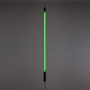 SELETTI LED lumina Linea, verde, detalii din lemn, universal, Verde, Camera de zi / sufragerie, Sticlă, Design