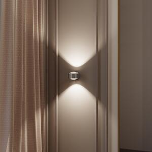 Top Light Puk! 120 Wall spot LED lentile clare crom, reglabil, Metalic, Camera de zi / sufragerie, Metal, Modern