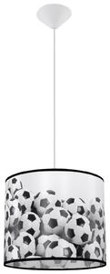 Sollux Lighting Piłka lampă suspendată 1x15 W alb-negru SL.1426