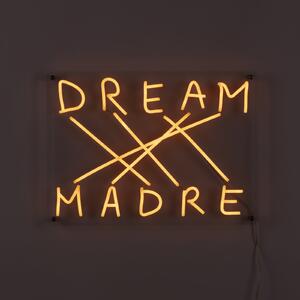 SELETTI Aplică LED decorativă perete Dream-Madre, galben, reglabil, Galben, Camera de zi / sufragerie, Plastic, Design