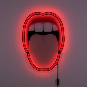 SELETTI Aplică LED decorativă de perete Tongue, 41x58cm, Multicolor, Camera de zi / sufragerie, Plastic, Design