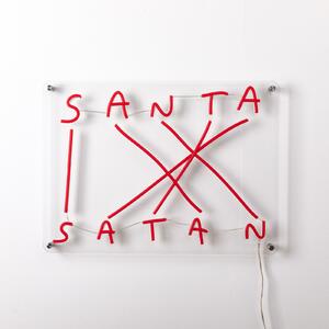 SELETTI Aplică LED decorativă de perete Santa-Satan, roșu, reglabil, Roșu, Camera de zi / sufragerie, Plastic, Design