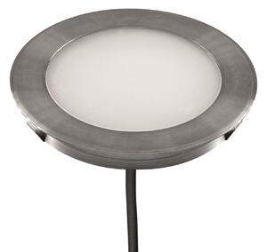 EVN L67101502 Lumină de podea încastrată, Ø 8,5 cm, 3.000K, Metalic, Metal, Modern, Corpuri de iluminat încastrate rotunde