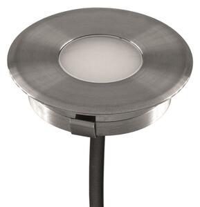 EVN L67100602 Corp de iluminat pentru montare în pardoseală, Ø 4,5 cm, 3.000 K, Metalic, Metal, Modern, Corpuri de iluminat încastrate rotunde