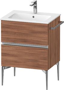 Duravit Sivida dulap 61x47.7x59.1 cm sub chiuveta pe perete nucă-crom SV4643010790000