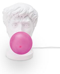 SELETTI Lampă LED decorativă masă Wonder Times, alb/pink, Alb, Camera de zi / sufragerie, Plastic, Design