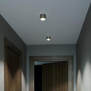 Top Light Puk! 80 One spot LED tavan lentilă mată, maro, reglabil, Maro / Rugină, Camera de zi / sufragerie, Metal, Modern