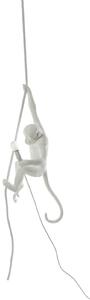 SELETTI Lampă LED suspendată Monkey Lamp, alb, atârnat, Alb, Camera de zi / sufragerie, Plastic, Design