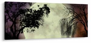 Tablou - Lună plină deasupra apei (120x50 cm)