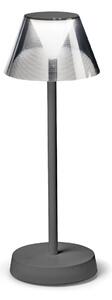 IDEAL LUX Ideal Lux Lolita lampă terasă LED, acumulator, gri, reglabil, Gri, Metal