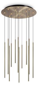 IDEAL LUX Ideal Lux Filo lampă suspendată LED 12 bec. alamă, Auriu / Alamă, Camera de zi / sufragerie, Metal, Modern